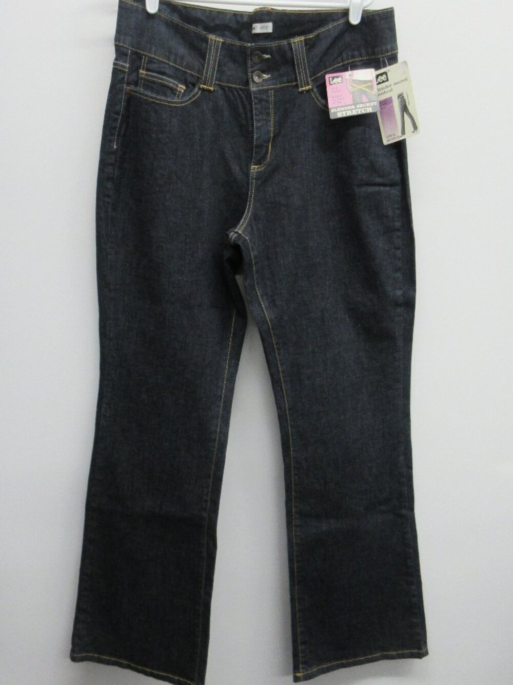 LEE BLUE JEANS SLENDER SECTRET STRETCH BOOT CUT WOMENS 16 M 32" INSEAM